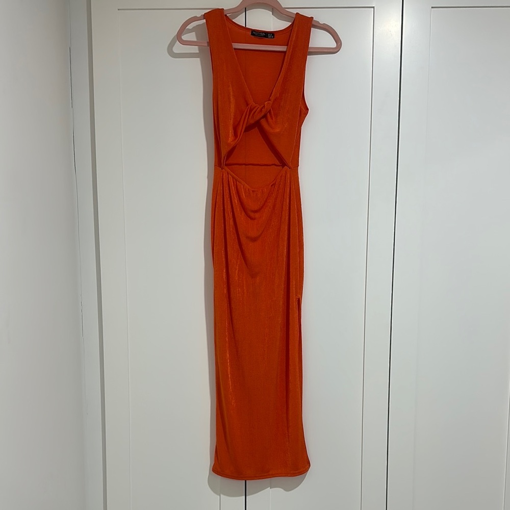Nasty Gal Vibrant Orange Maxi Dress